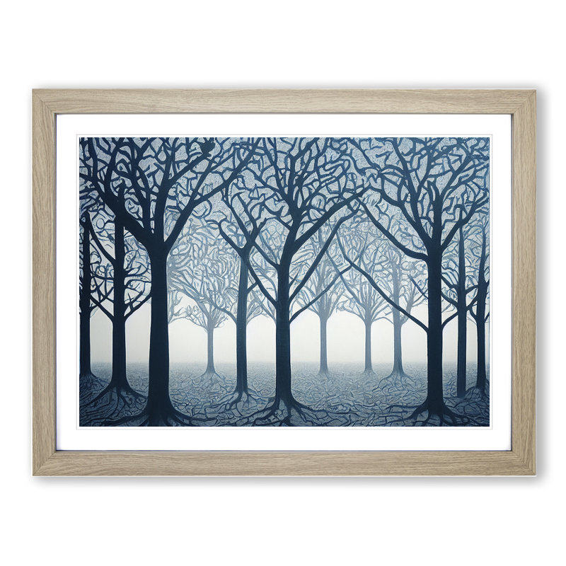 An Enigmatic Forest - Framed Print, Oak, 46cm H x 64cm W x 2cm D