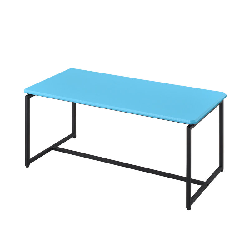 3 Piece Carbon Fiber Coffee Table And End Table Set, Blue