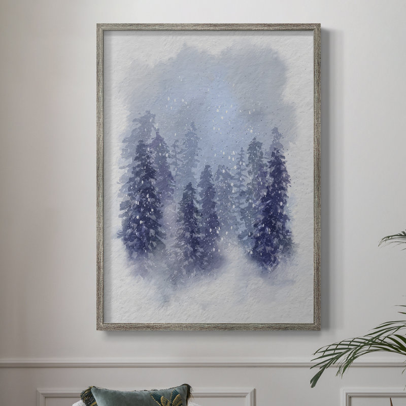 «Driven Snow II», reproduction encadrée - bois massif, H 15 po x l 12 po