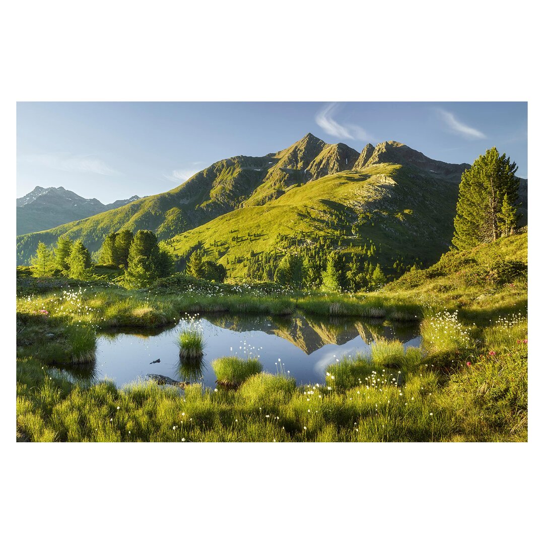 Matt Fototapete Blick vom Hirschbichl ins Defereggental 2,9 m x 432 cm