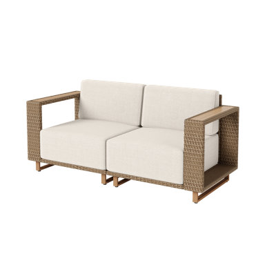 Rattan Left And Right Armrest