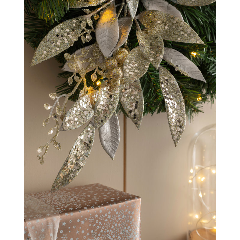 Faux Lighted Mixed Assortment 60cm Wreath