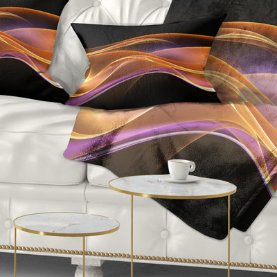 Motif de vagues 3D or rose 3D - imprimé abstrait