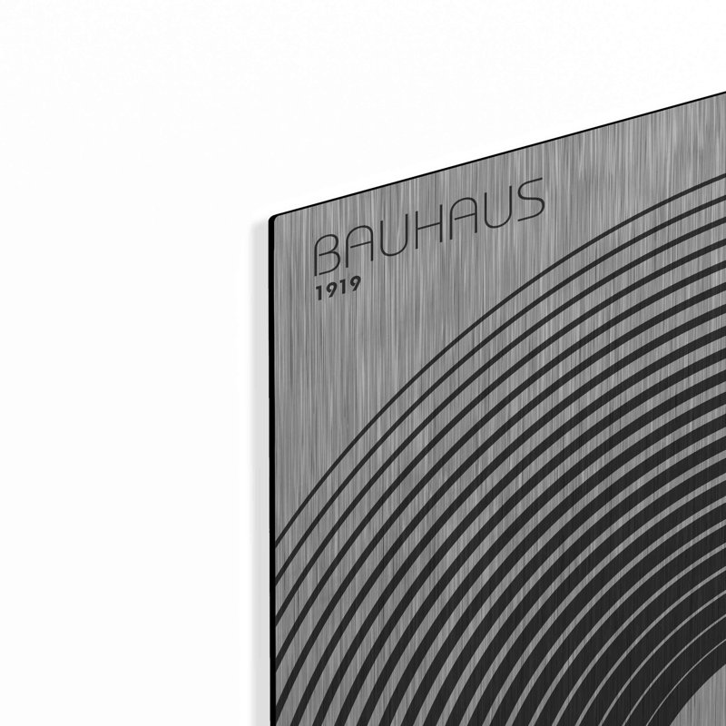 Winston Porter «Bauhaus 4» par Design Fabrikken, art mural en métal, MTL-14831, H 16 po x l 12 po