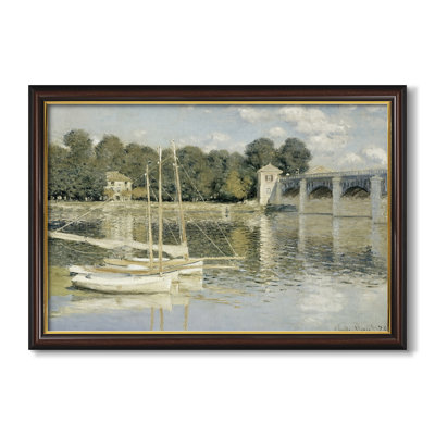 Le Pont d'Argenteuil, 1874 - Claude Monet - Toile encadrée sur mesure
