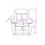 Fauteuil inclinable oscillant blanc avec DEL Blanche