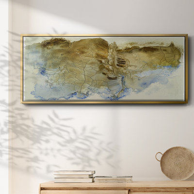 en Fissure I - Framed Canvas