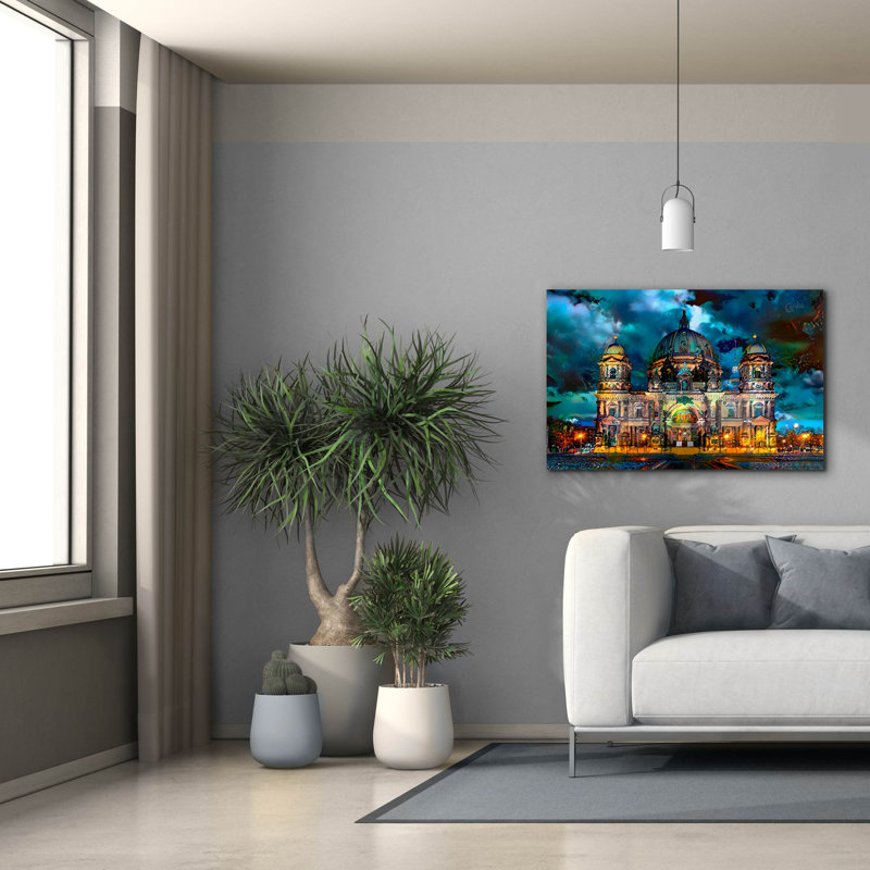 Epic Graffiti 'Germany Berlin Cathedral'  by Pedro Gavidia Canvas Wall Art, 40" x 26", 26" H x 40" W
