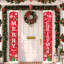 Kbndieu Christmas Couplet Door Curtain Custom Party Decoration Door Cover Christmas Flag Background Cloth