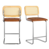 Baur Upholstered Counter Stool with Metal Frame