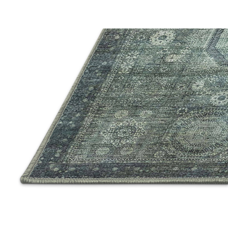 Tapis abstrait 100% lavable à la machine 2350 ABS2350, Rectangle 5 pi x 7 pi