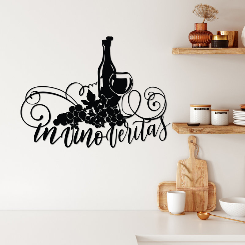 Stylish Decorative Metal Wall Accessory, Black Finish, 22.0 x 16.5 inches | 100% Metal Construction, Thickness: 0.06 inches | Lightweight at 1.1 lbs, Perfect for Home Decor, Modern Aesthetic & Unique Design
