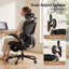 Chaise de bureau ergonomique noire Cablady-1558858988