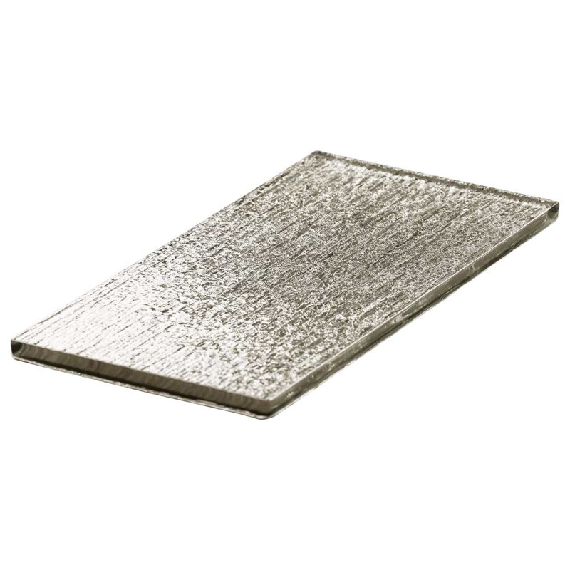 Veda 4x9 Polished Glass Subway Tile, Gold