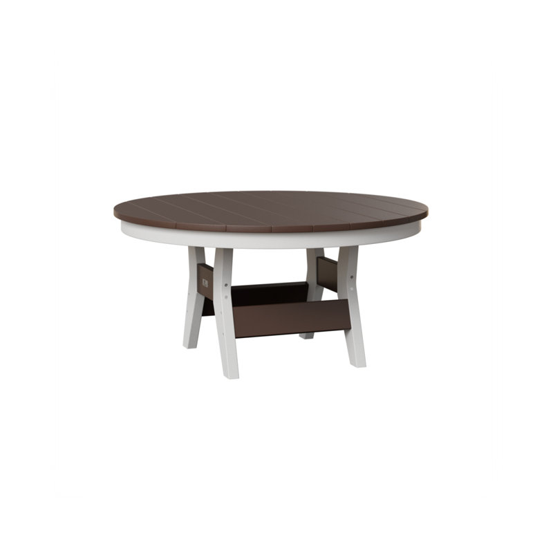 Table de conversation ronde 38 po Berlin Gardens Harbor, Chocolat / Brun, H 17,25 po x l 38 po x P 38 po