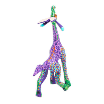 Sculpture en bois de girafe Akihiro