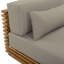 Ensemble de conversation d'extérieur en bois d'acacia avec coussins amovibles 3 pièces Zyla