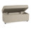 Boucle and Cotton Ottoman