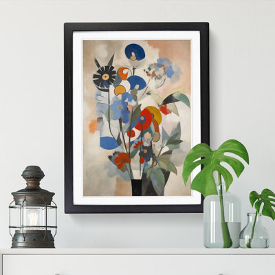 FRM-V0523-867X Flowers Bauhaus Vol.1 - Single Picture Frame Print