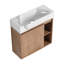 Ensemble de meuble-lavabo mural 24 po avec lavabo en céramique Amanda