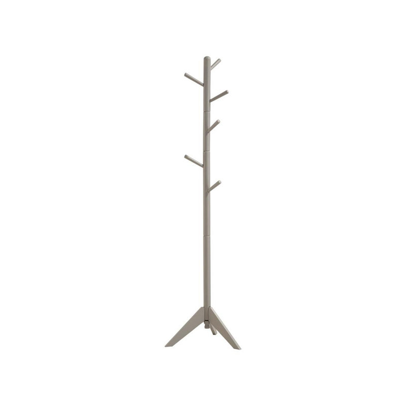 Grey 6-Hook Coat Rack, Gray