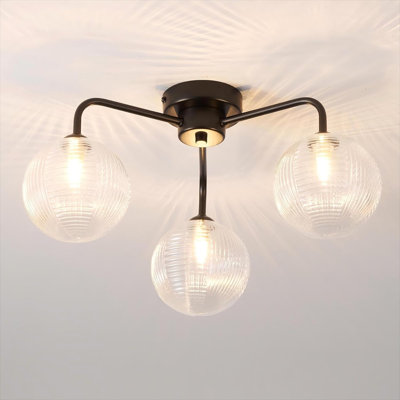 Glass Semi Flush Mount