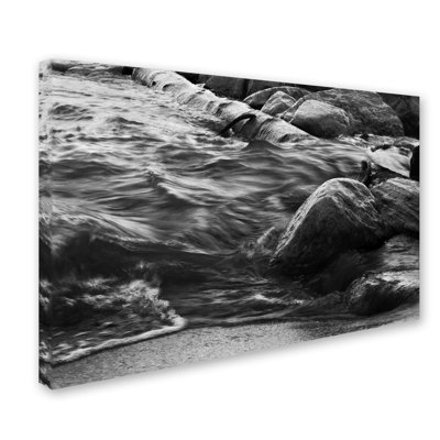 Lake Erie Waves' by Jason Shaffer Photographic Print on Wrapped Canvas -  Trademark Fine Art, JS0068-C2232GG