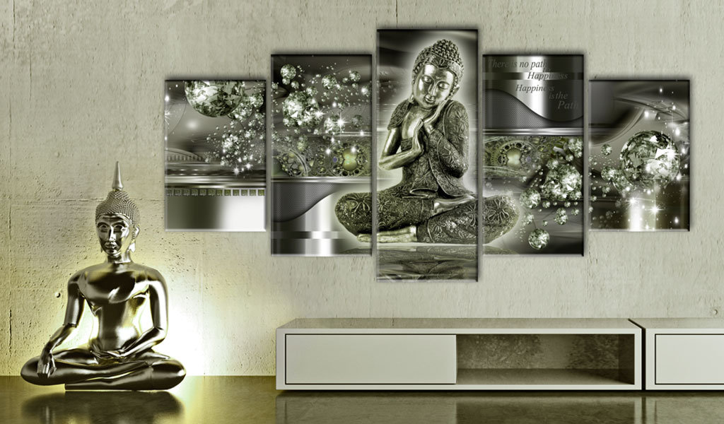 Leinwandbild – Emerald Budda