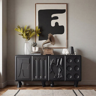 French cream style storage sideboard cabinet