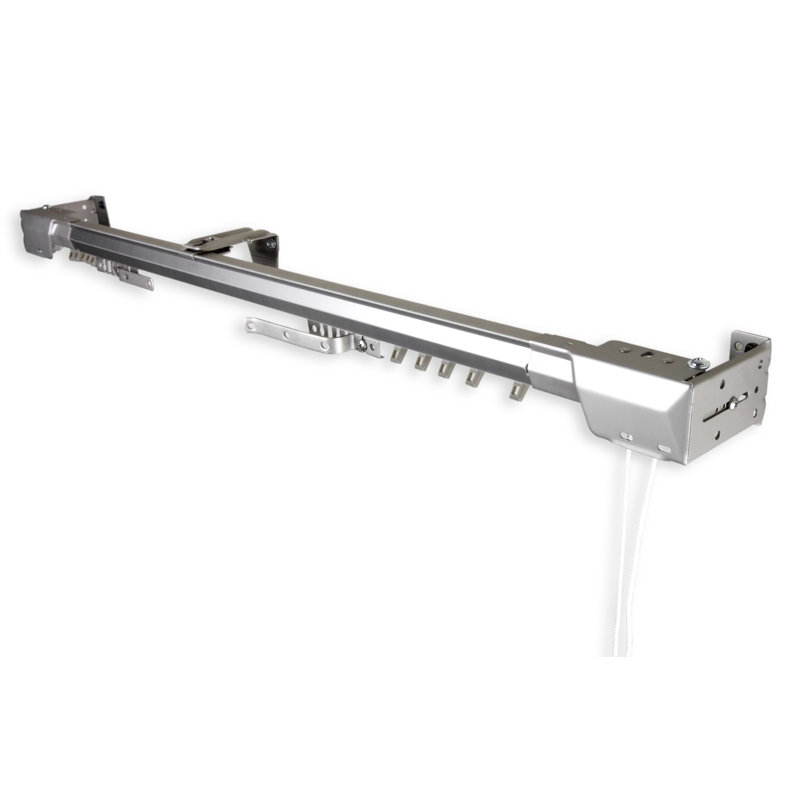 Tringle à rideaux simple réglable Bembry, l 30 - 48 po, Argent