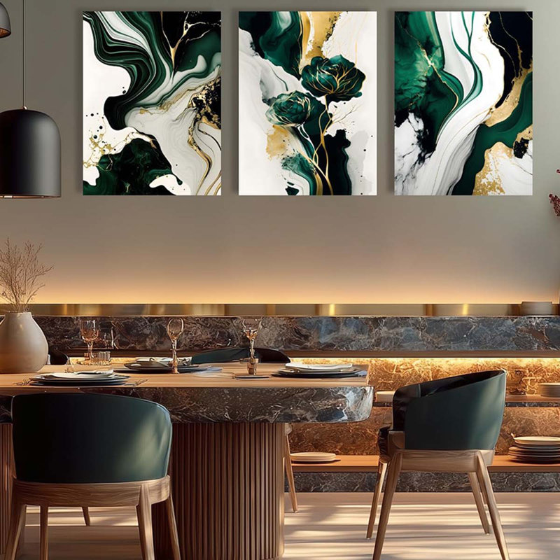 3 Piece Wrapped Canvas Print, 40 cm H x 30 cm W