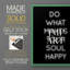 «Soul Happy», reproduction encadrée - bois massif-35170681-35170684