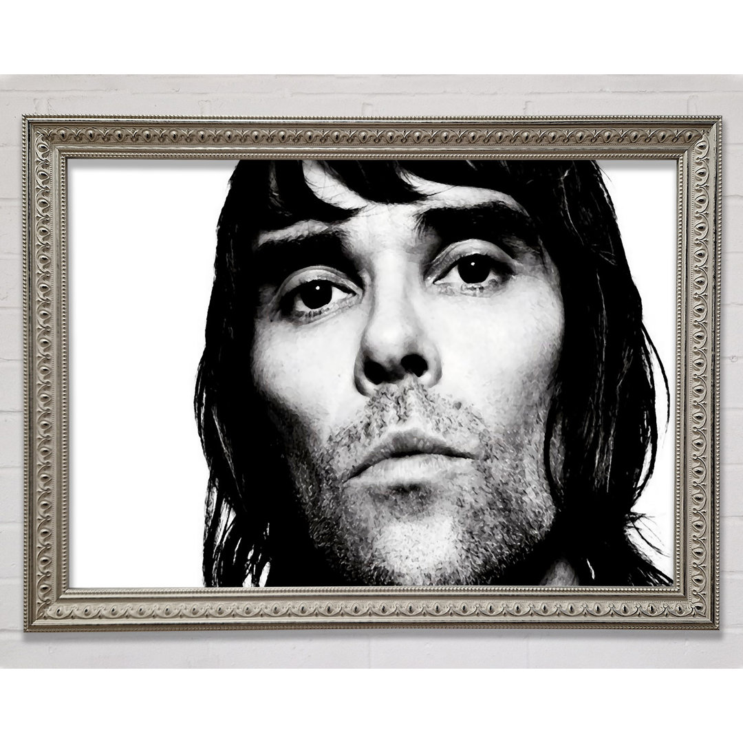 Ian Brown B N W - Einzelner Bilderrahmen Druck