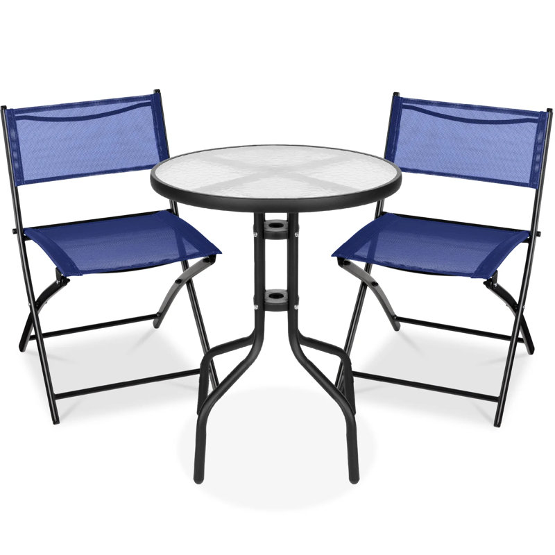 3-Piece Bistro Set, Navy