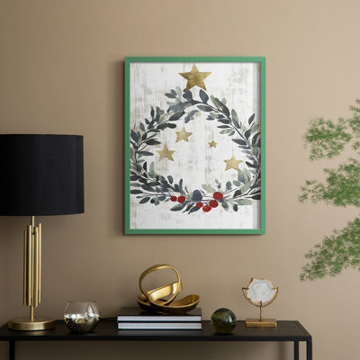 «Christmas Holiday Art», reproduction encadrée cmxxxi - bois massif