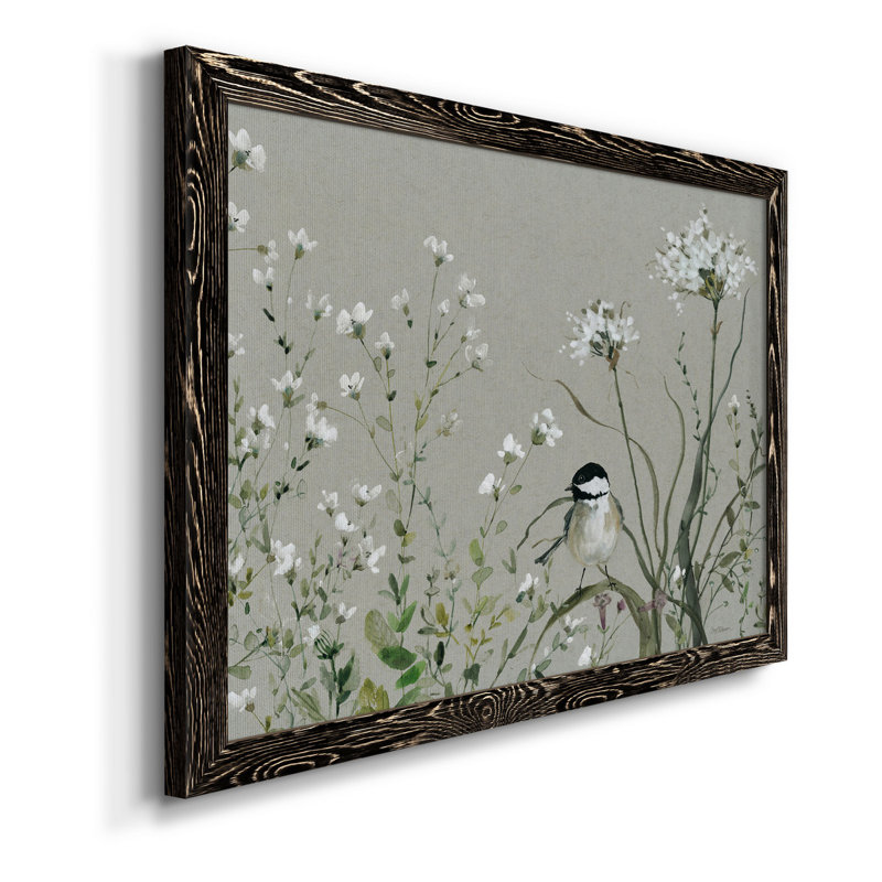 Bouquet de Grace Meadow II - peinture sur toile encadrée, H 37,5 po x l 27,5 po x P 1,5 po, Noir