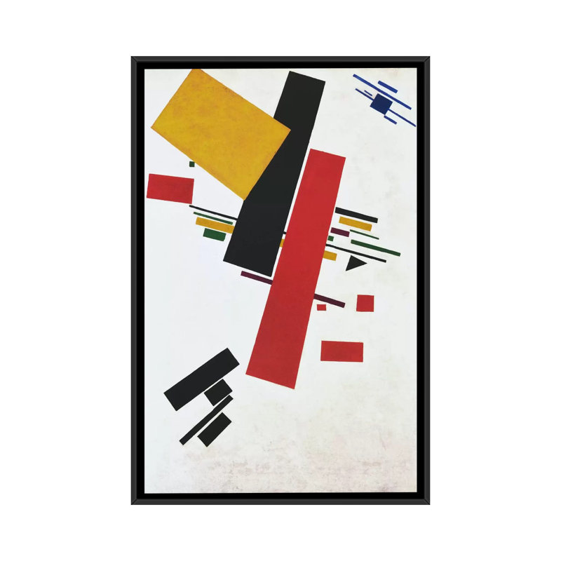 Impression sur toile, H 26 po x l 18 po x P 1,5 po, Toile avec cadre noir, Pas de tapis