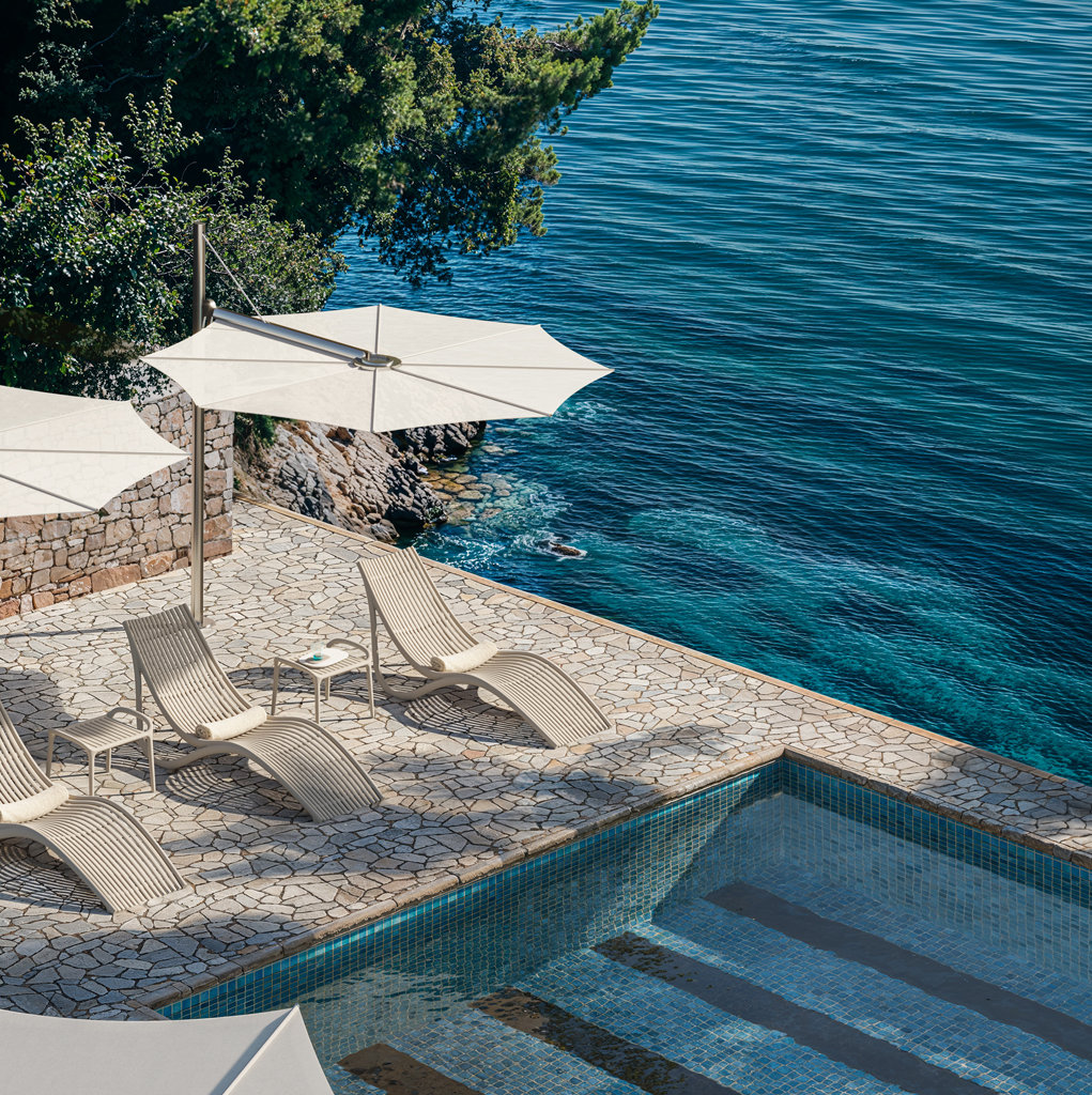 Ibiza 29" Patio Chaise Lounge, Ecru