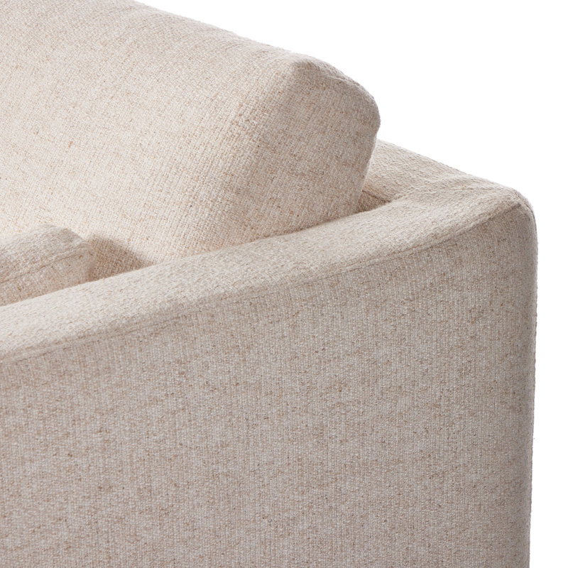 Toland Modular Sectional, Cream Polyester Blend