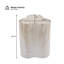 Organic Travertine-Look MGO Outdoor/Indoor Side Table, 18.11" Tall Weather-Resistant Accent Table for Patio, Living Room & Bedroom