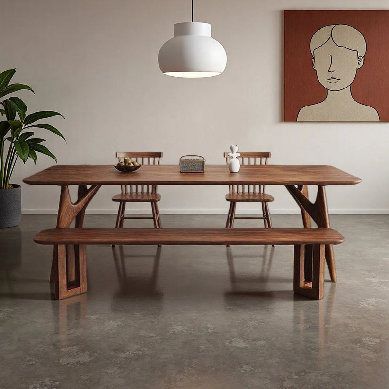 Simple dining table for home use, 29.53"H x 78.74"L x 31.5"W