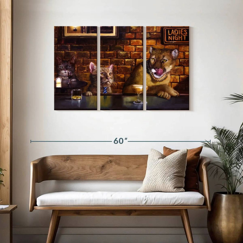 Ketti On The Prowl, 28" H x 45" W