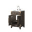 Ensemble de meuble-lavabo simple l 20 po x P 18 po, comptoir en acrylique et robinet-115685675