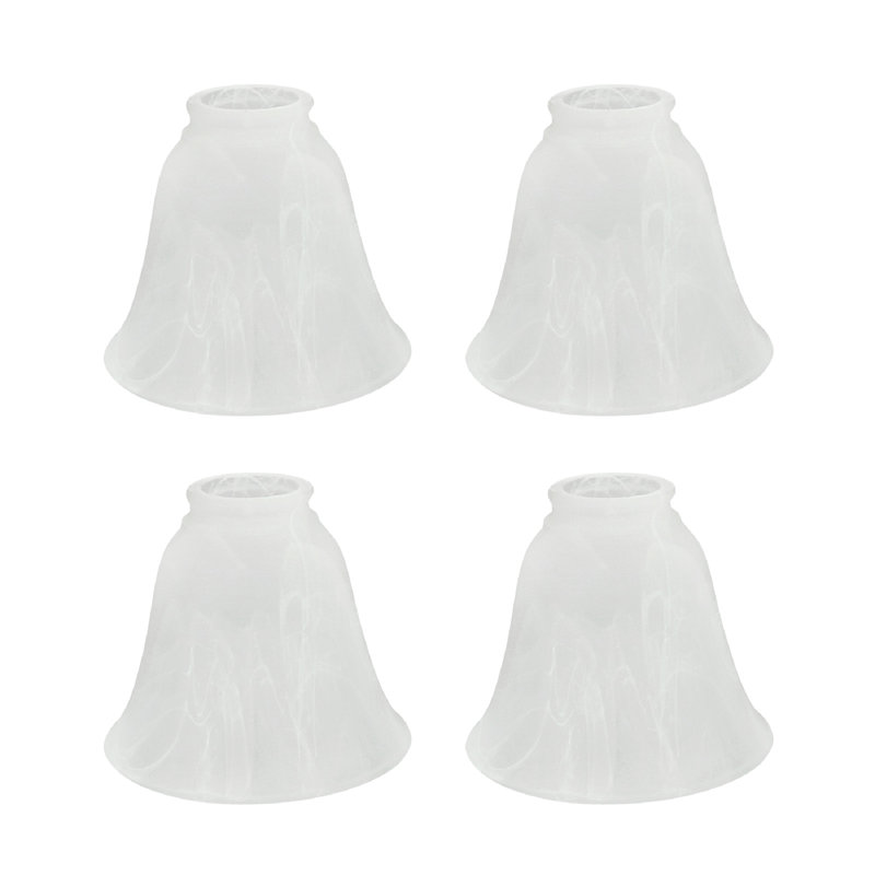 Abat-jour de ventilateur de plafond en verre givré H 4,75 po x 5,5 W Analynn