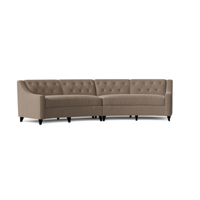 Charlotte Upholstered Curved Sectional Symmetrical