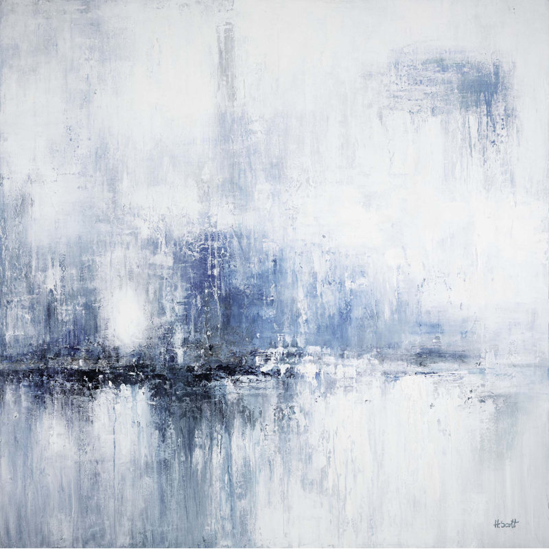 «Moody Blues» par Yaffa G - impression sur toile tendue, L 55 po x H 55 po