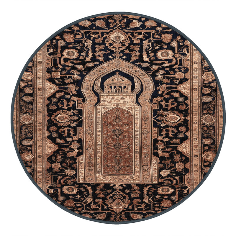 Tapis brun lavable à la machine