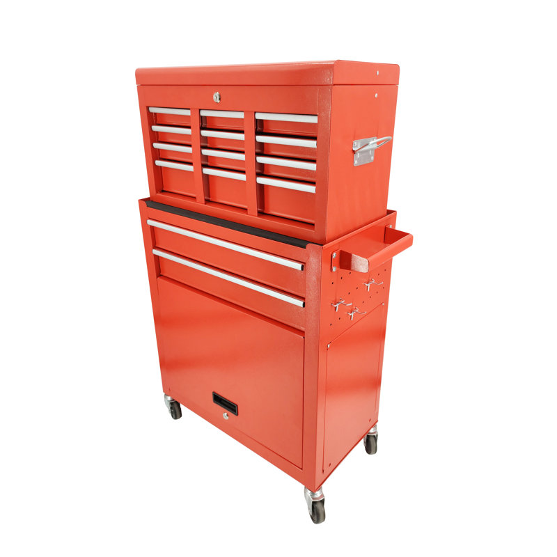 6-Drawer Rolling Tool Chest Removable Tool Storage Cabinet with Sliding Drawers Keyed Locking System