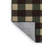 Machine Washable Checkered Brown Area Rug