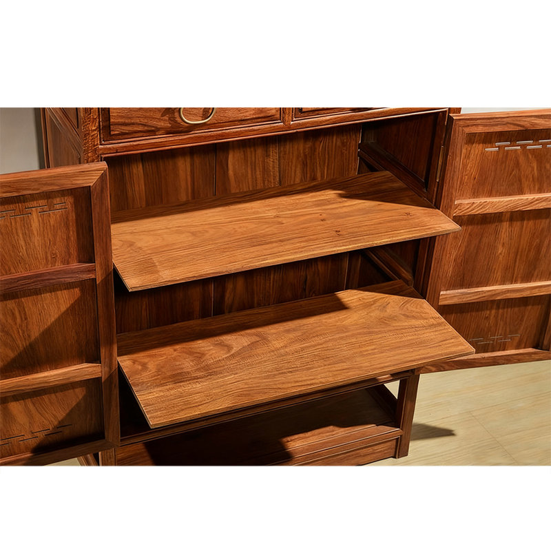 New Chinese style carved shoe cabinet